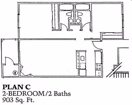 2x2 A 244 floor plan